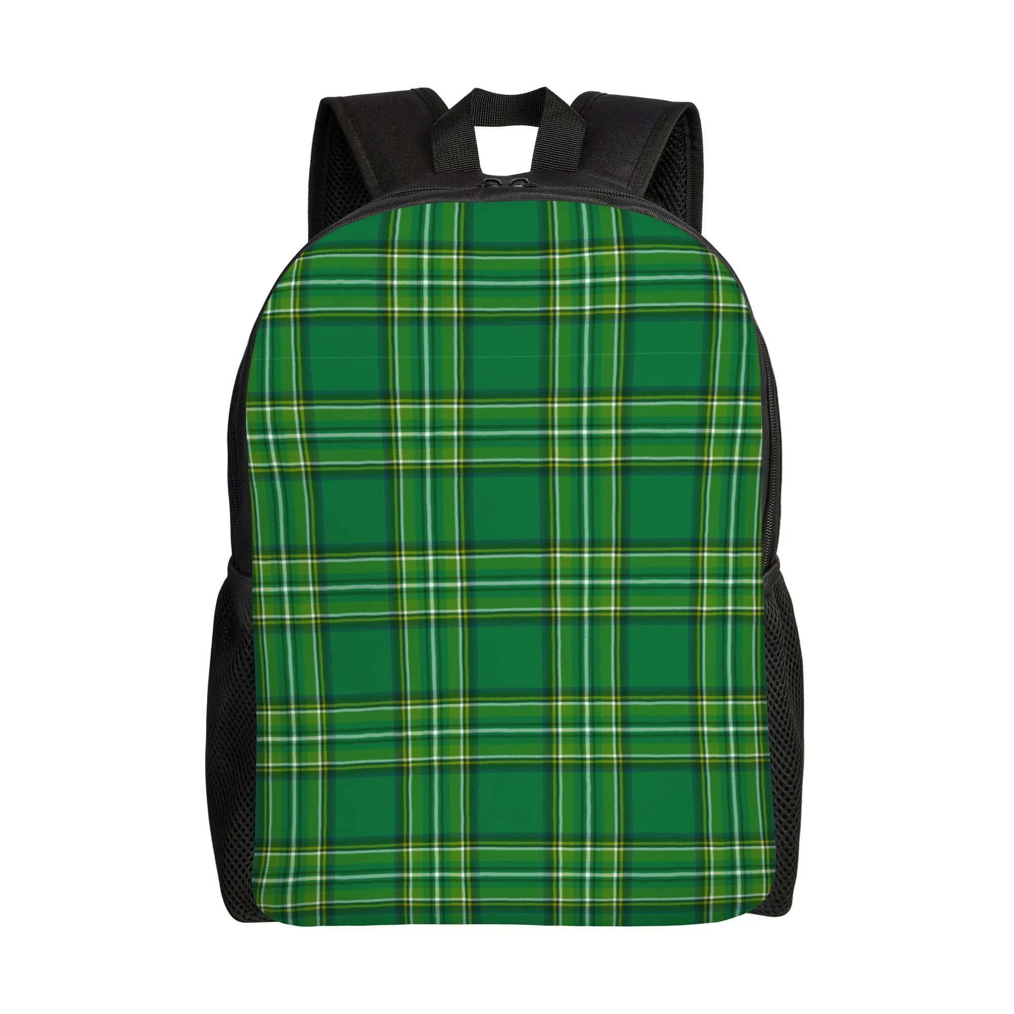 mochila-tartan-verde-da-sorte-para-homens-e-mulheres-moda-estudantil-caminhada-viagem-dia-a-dia-dia-de-sao-patricio-irlandes-bolsa-de-lona-para-laptop-atividades-ao-ar-livre