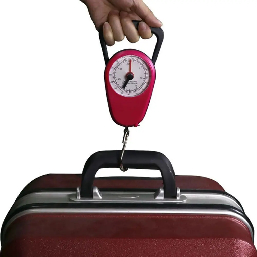 Portable Electronic Luggage Scale Compact High Precision Mini Hand Scale with Handle with Tape Measure Luggage Hanging Scale
