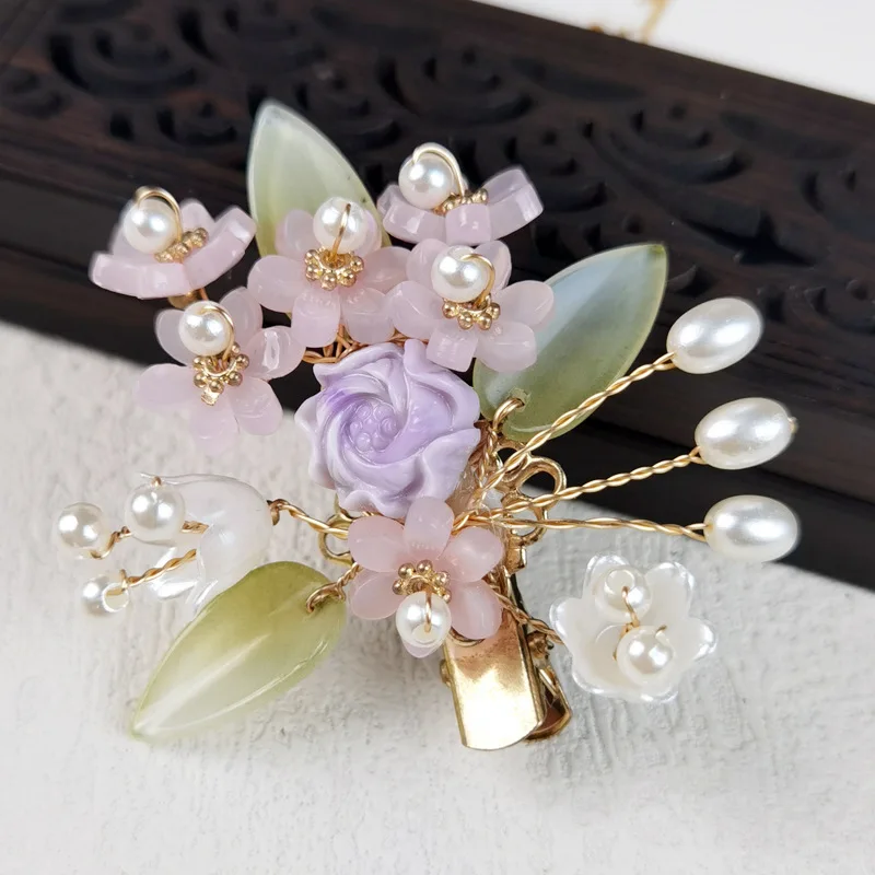 Clothing Children's Hair Ornament Hairpin Headdress Clip Ancient Ancient Girls Chinese Style Costume chao xian Hairpin Ornaments