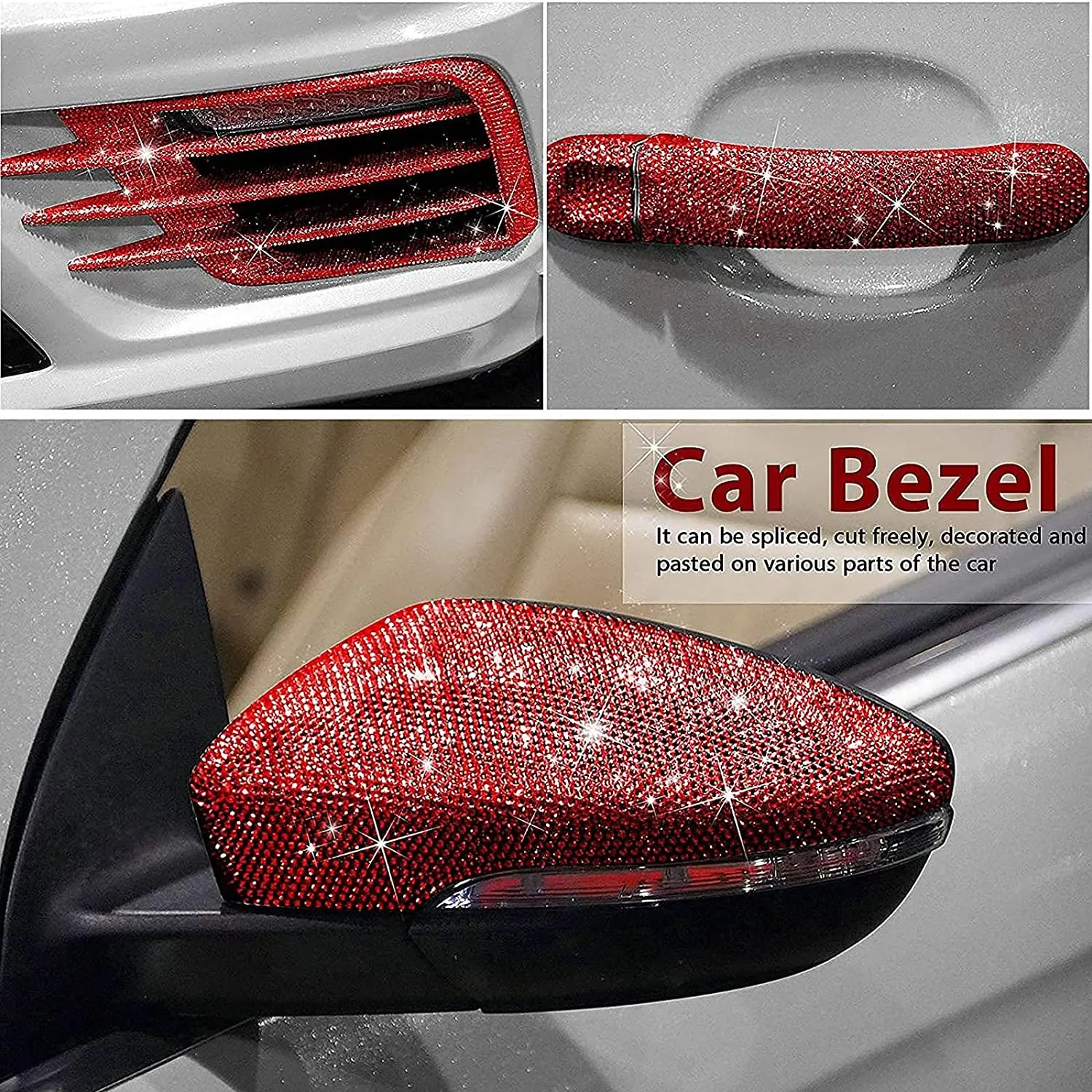 حجر الراين الديكور 6 ألوان الفنون والحرف اكسسوارات سيارة الهاتف الديكور حجر الراين كريستال حجر الراين ملصق للحزب #6