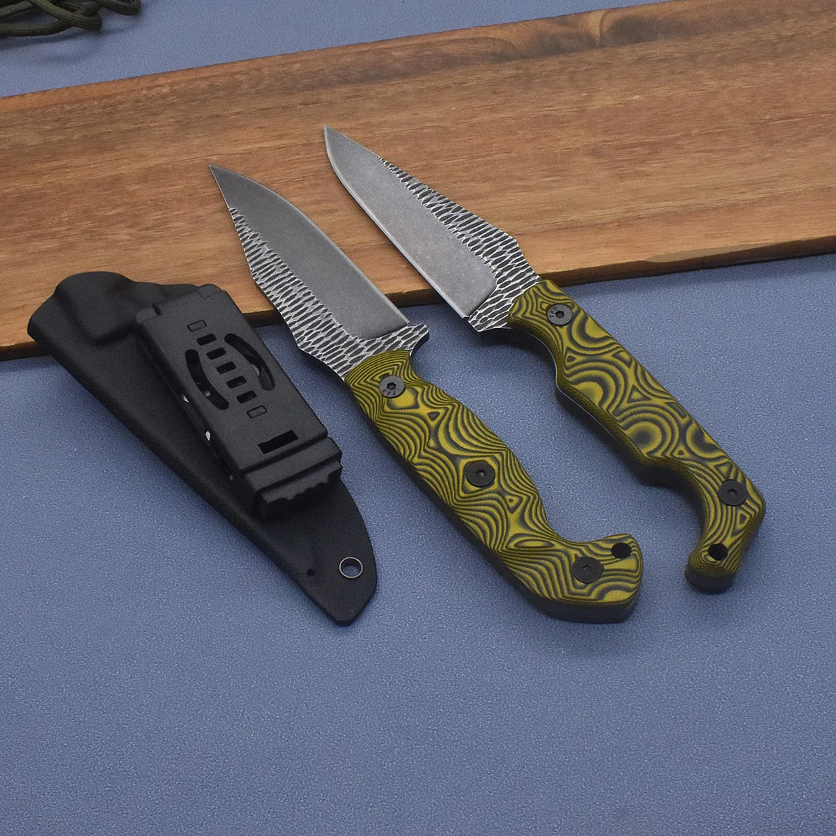 Outdoor knife camping knife portable sharp G10 Handle straight knife,  integrated keel knife,Survival Camping Tool， Jungle Knive