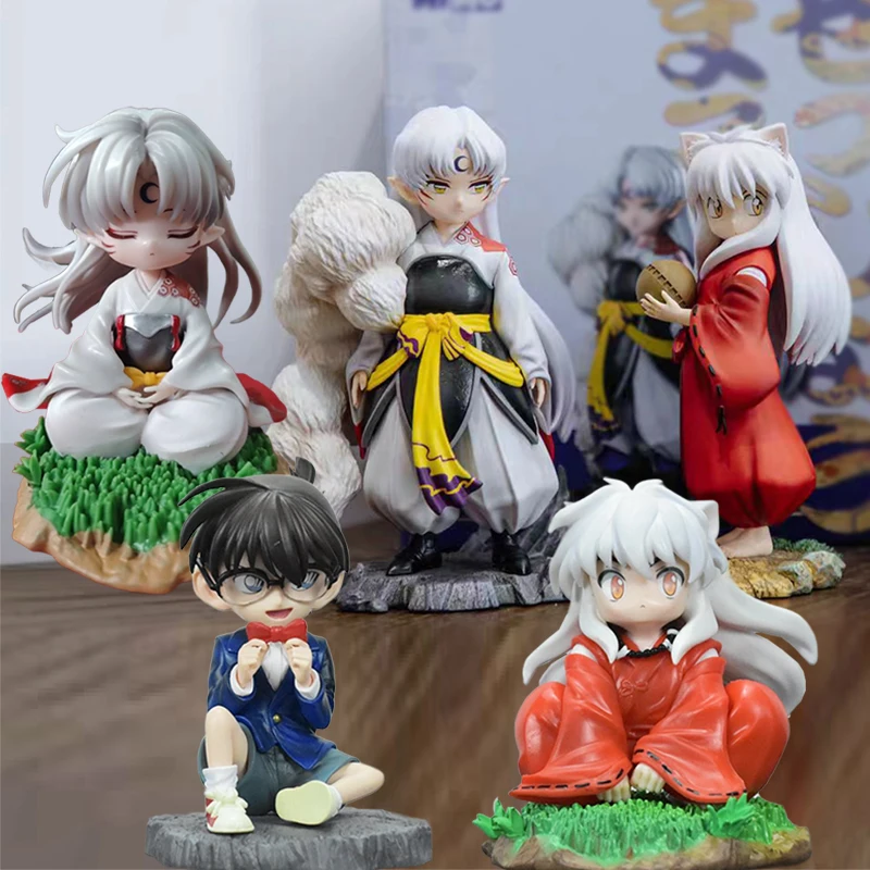 

Аниме милые детские игрушки Inuyasha Sesshoumaru фигурки детектива Конан Эдогава фигурки модель ПВХ Коллекционные игрушки подарок