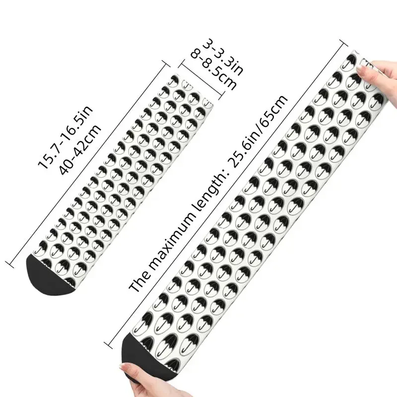Fun Print The Umbrella Academy Socks for Men Women Stretchy Summer Autumn Winter TV Show Crew Socks image 3