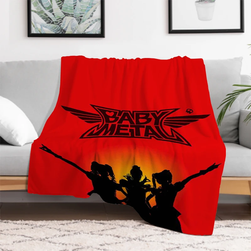 

Babymetal Band Blanket Fluffy Soft Blankets for Bed Furry Winter Warm Throw Sofa & Throws Double Decorative Anime Custom Fleece