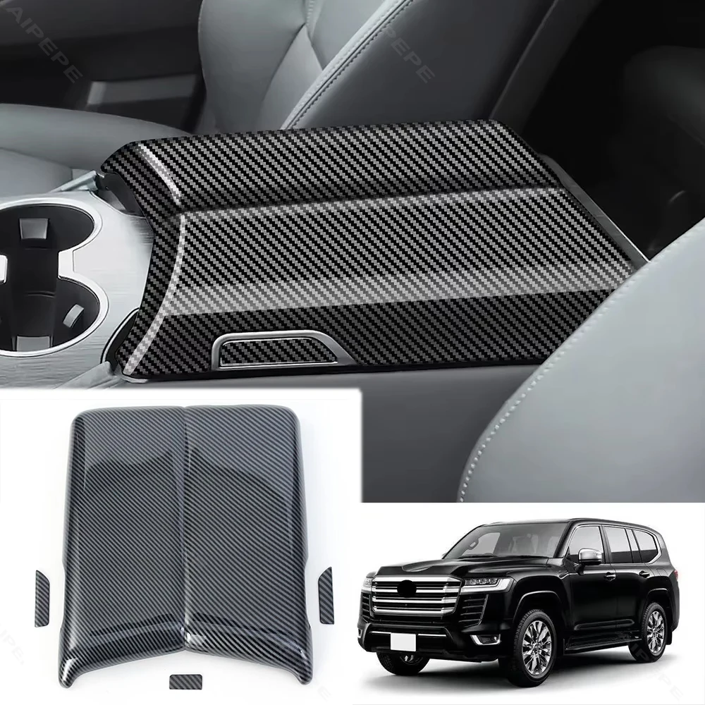 For Toyota Land Cruiser 300 LC300 2022 2023 2024 ABS Car Center Console Armrest Storage Box Panel Cover Trim Car Accessories