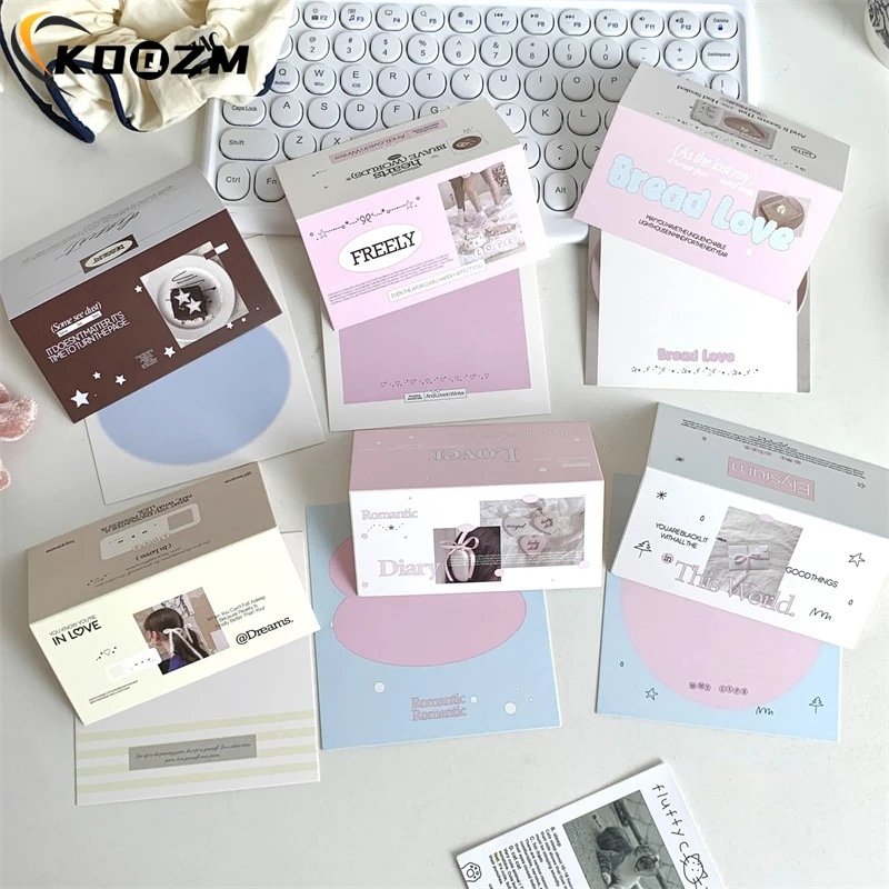 

10Set Kpop 3-inch Photo Card Holder Card Head Card Back Fix Decor Paper Board DIY Packing Material Jewelry Gift Packaging Card