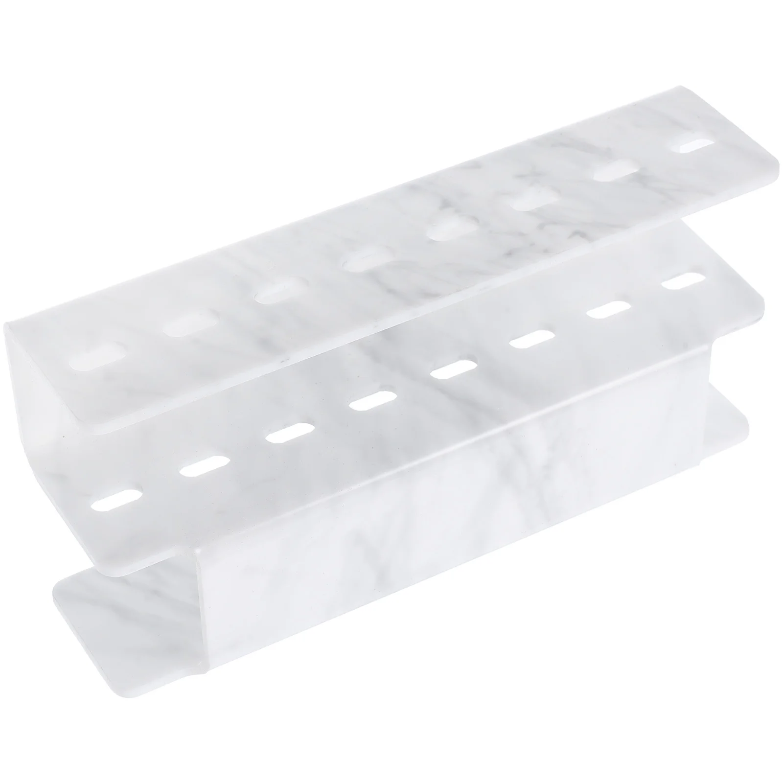 8-Hole Acrylic Tweezers Storage Rack Marble Design Eyelash Tweezers Holder Makeup Brush Organizer Display Stand