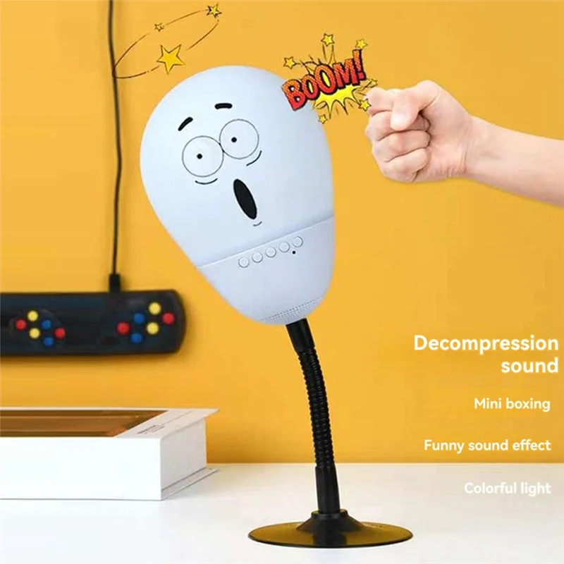 AAAN-T6 Decompression Bluetooth Speaker Color Light Bedside Lamp Portable Computer With Suction Cup Small Speaker