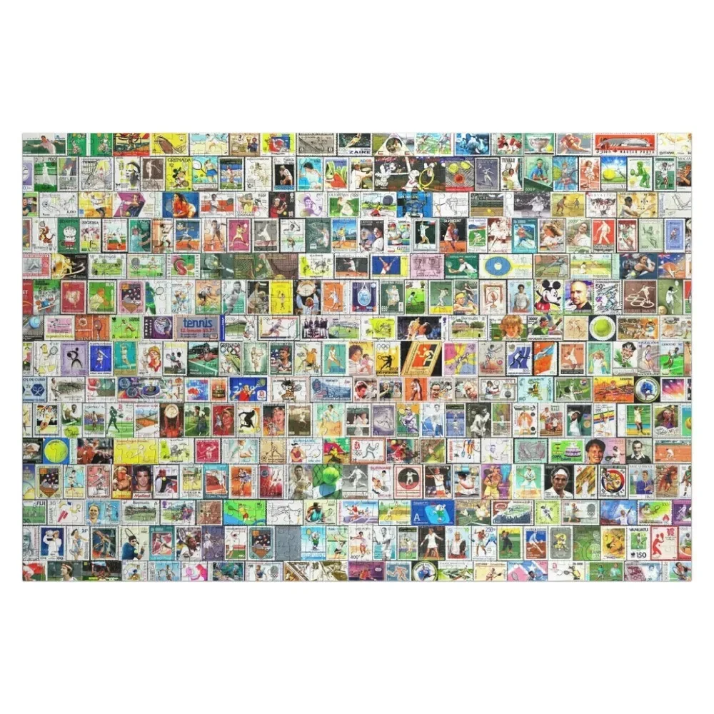 Tennis Stamps Jigsaw Puzzle Christmas Gifts Customized Picture Iq Puzzle