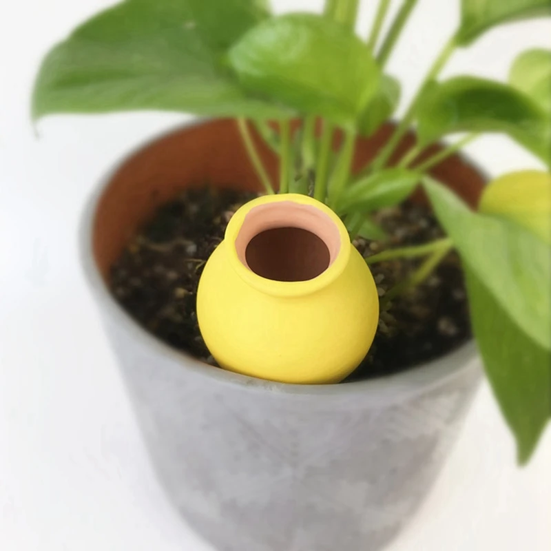 Устройство для автоматического полива растений, комплект из 4 автоматических капельниц из керамики для дома, балкона и сада, несколько цветов