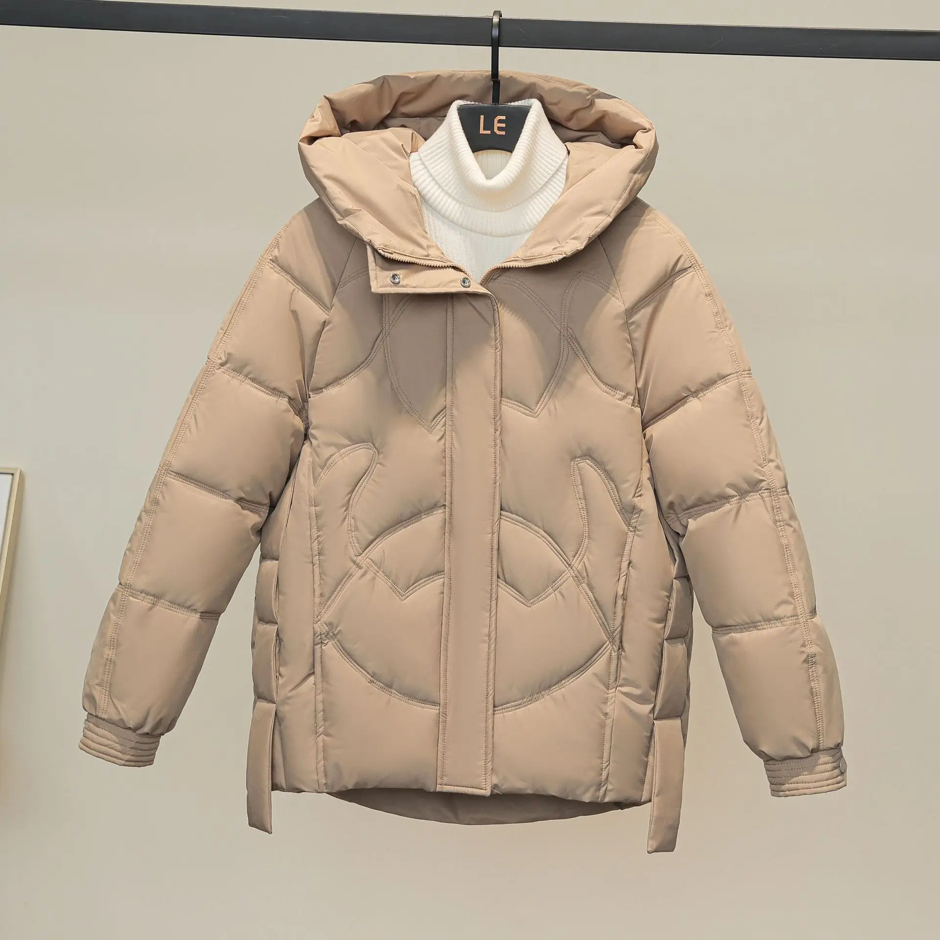 

Women Winter Down Padded Jacket 2024 New Warm Thick Cotton Coat Korean Winter Loose Hooded Parkas Coat Women Outwear Lady Jacket
