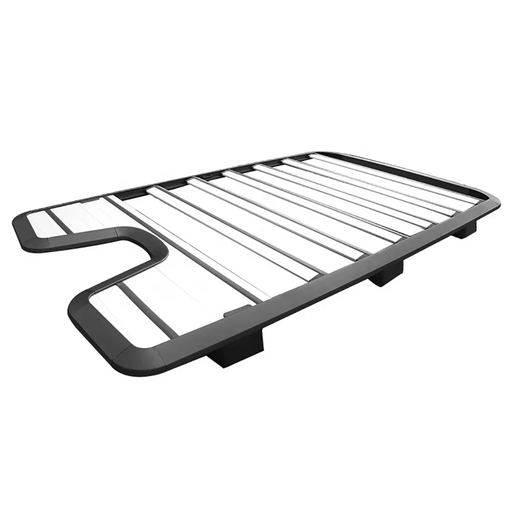 For Defender 2020+ Full Black  Black with Silver Cargo Carrier VPLER0180 Roof Rack Grille