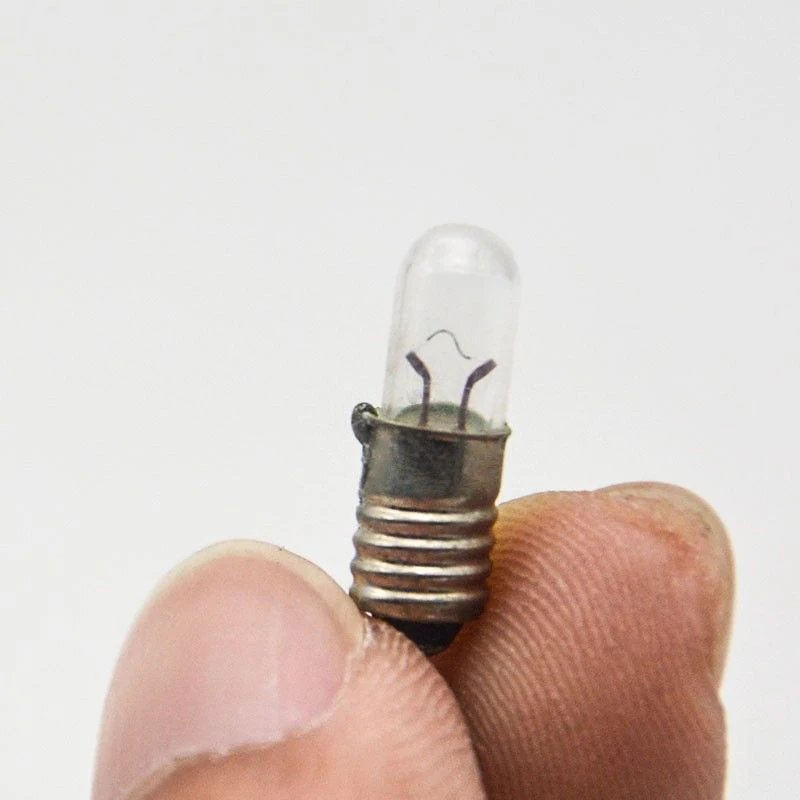 Minibombilla para luz indicadora, E5, 1,5 V, 2,5 V, 6,3 V, 12V, 24V, 10 unidades