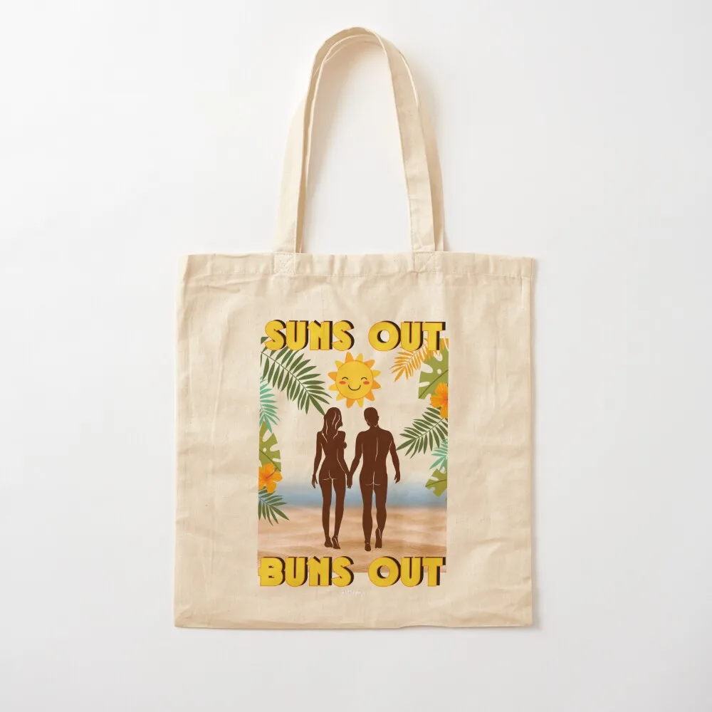 

SUNS OUT BUNS OUT C BUMS Silhouette Tote Bag cute tote bag Big bag women Gift Canvas Tote