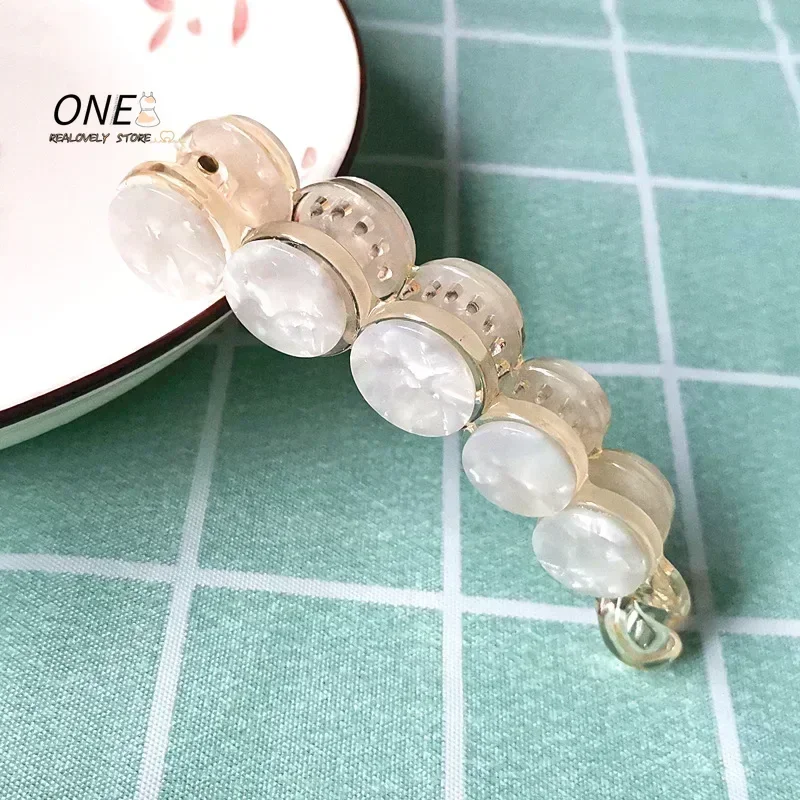 女性用無地バナナクリップ,ヘアクリップ,ヘアピン,女の子用バレッタ,ヘアアクセサリー,韓国ファッション,新品