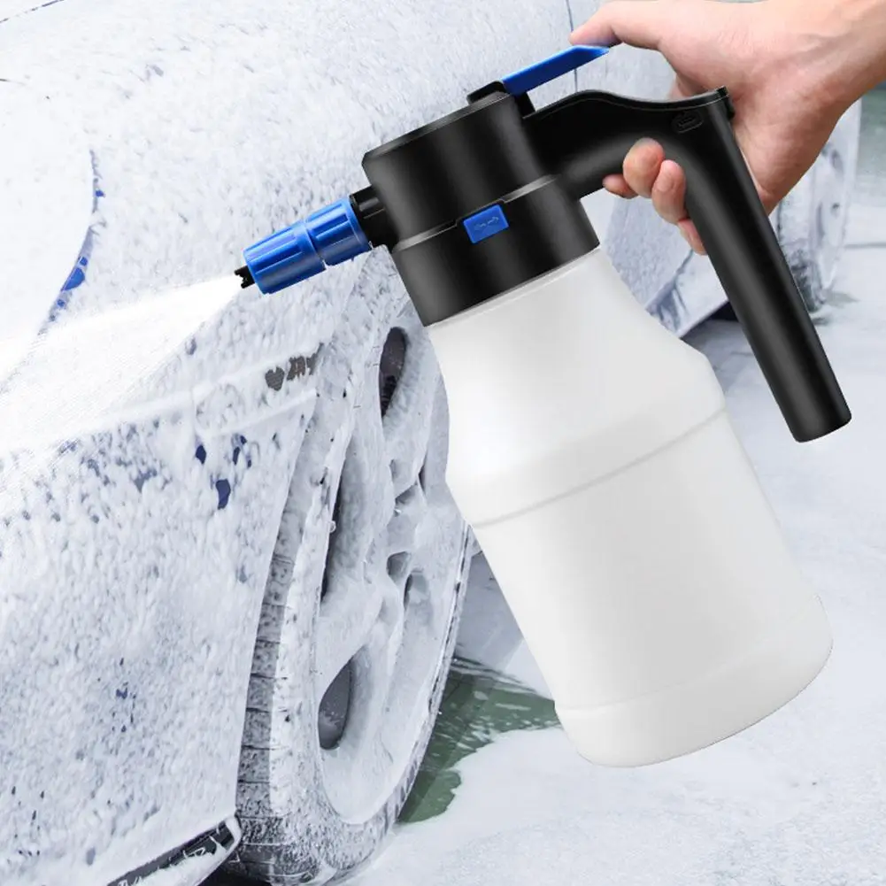 Electric Foam Sprayer For Car Wash USB 2600mAh Lithium Battery Foam Lance EnduranceCar Wash Towel Foam WashFoam Generator 1.5L