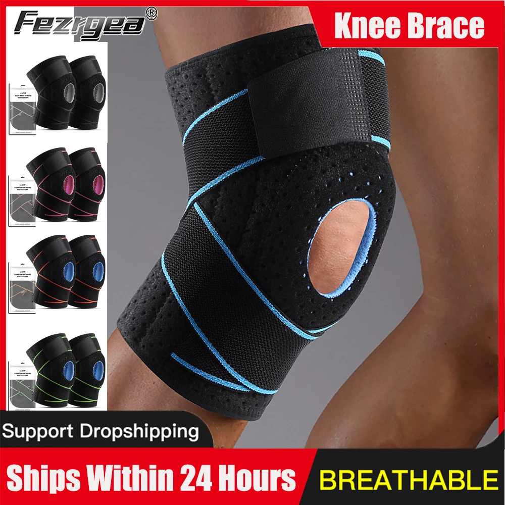 

Knee Brace Support Compression Sleeve with Side and Patella for Knee Pain Meniscus Tear Injury Recovery