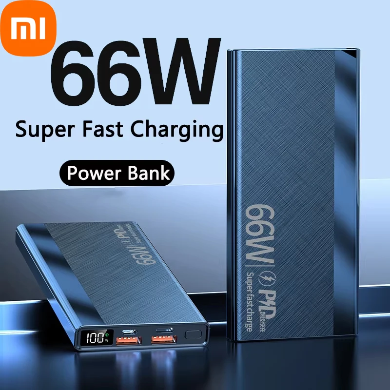 Xiaomi Power Bank 30000mAh 66W Super Fast Charging Battery For iPhone 13 14 Huawei Samsung External Battery Charger Powerbank