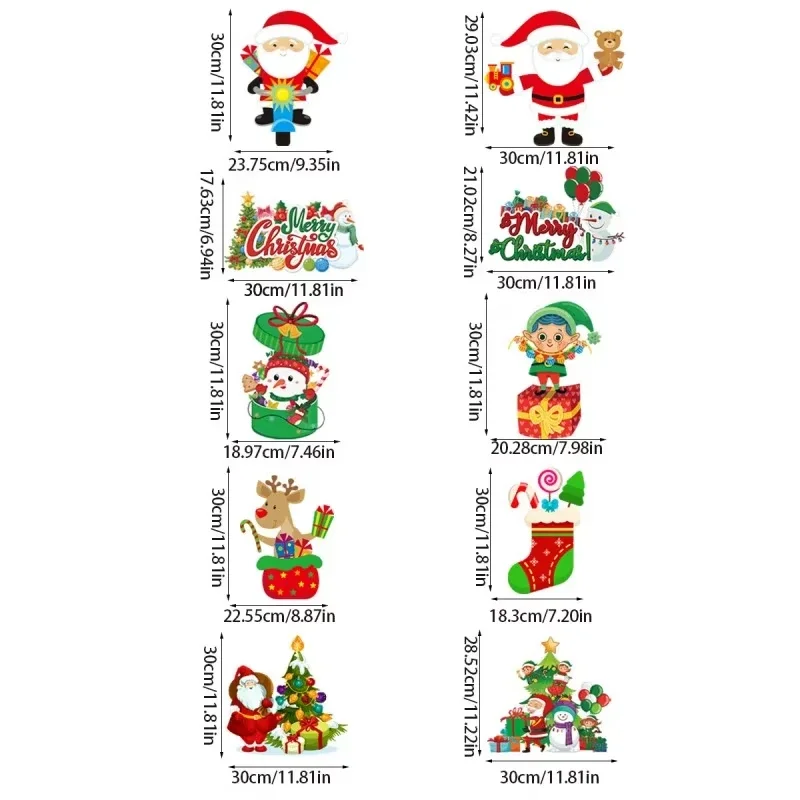 Christmas Porch Door Hanging Banner Christmas Paper Door Decorative Flags Xmas Welcome Sign for New Year 2025 Porch Door Banner