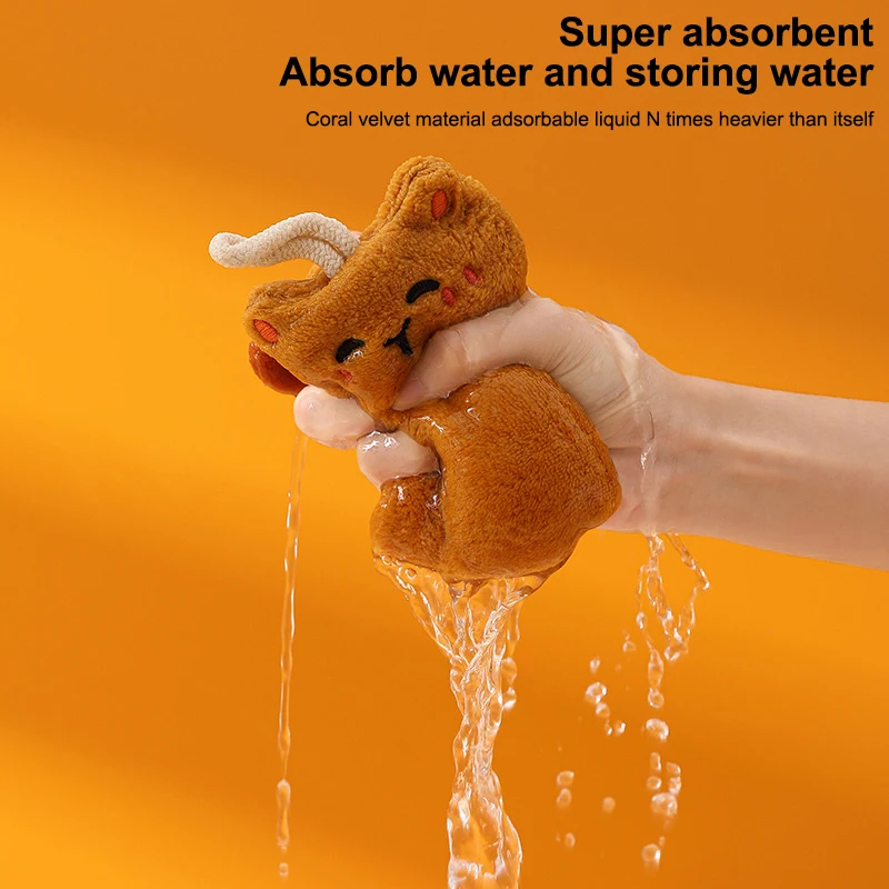 لطيف القط مناشف اليد المطبخ مسح المياه القماش المطبخ معلقة المناشف غسل الصحون القماش الحمام بسرعة التنظيف منشفة اليد