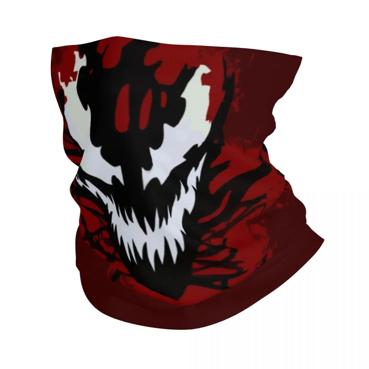 Venoms Carnage Smile Bandana Neck Gaiter UV Protection Demo Monster Face Scarf Cover Women Men Headwear Tube Balaclava