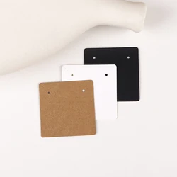 Cartão de Papel Branco e Preto para Fazer Jóias, Colar, Brincos Display Card, DIY Packaging Supply, Small Business, 33 Tipos, 50Pcs