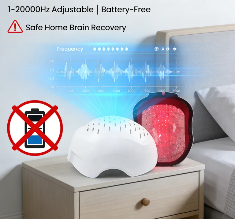12-Zone Targeted Red Light Therapy Helmet | Harvard Clinical Research for Cognitive, Sleep & Motor Function Support