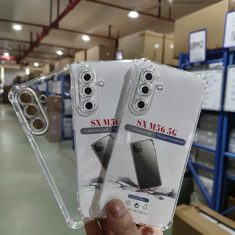 M56 Shockproof TPU Case for Samsung Galaxy M56 5G Clear Protective Cover Airbag Capa Fundas Shell