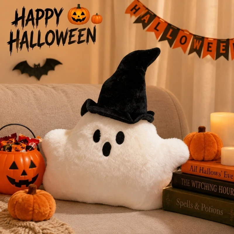

Lovely Cloud Devil Plush Toy Throw Pillow Great for Home Office Decoration Halloween Party Gift Giving Stuffed Doll A2UB