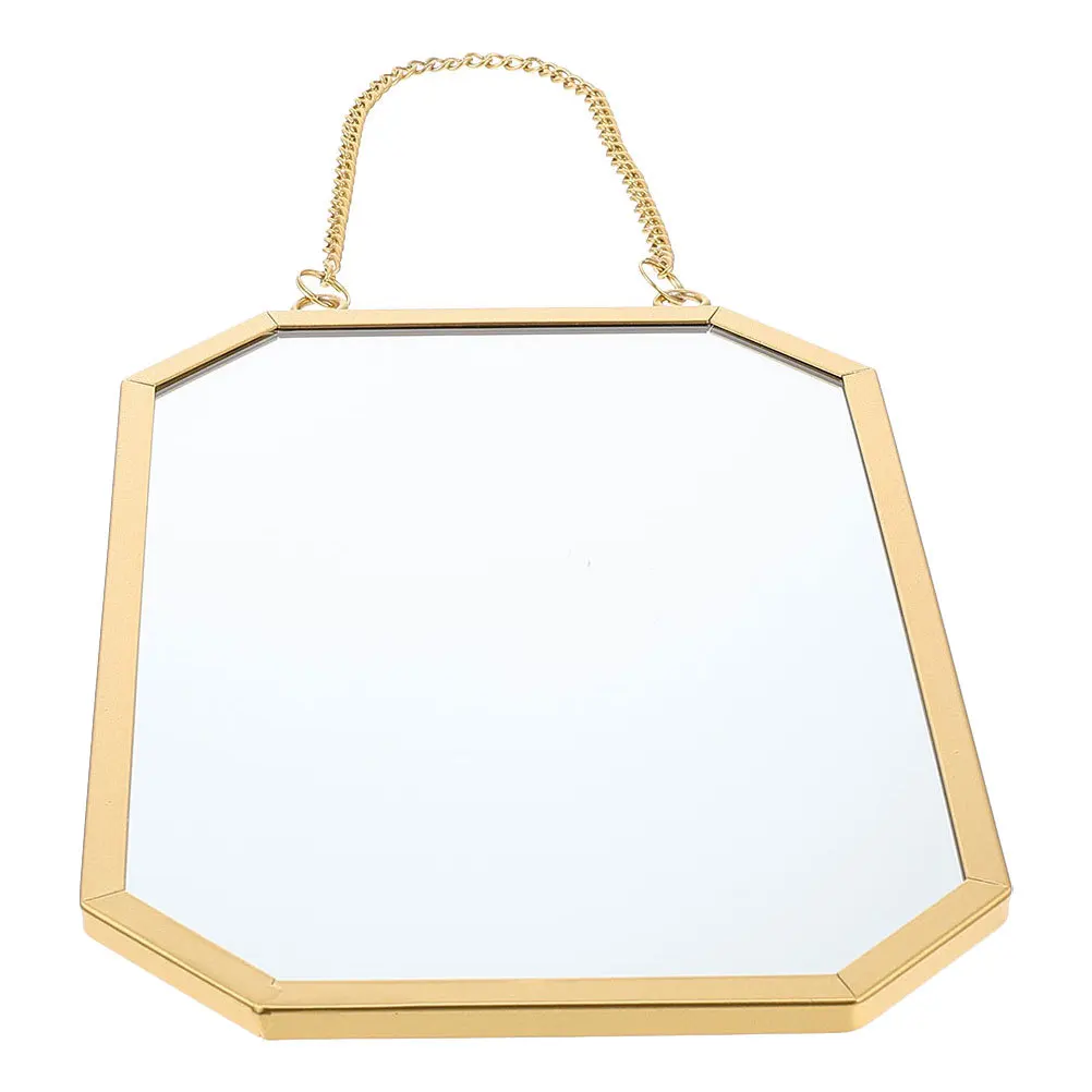 

Wall Hanging Mirror Decorative Mirror for Bedroom Bathroom Vanity Iron Glass Surface Creative Home Decoration
