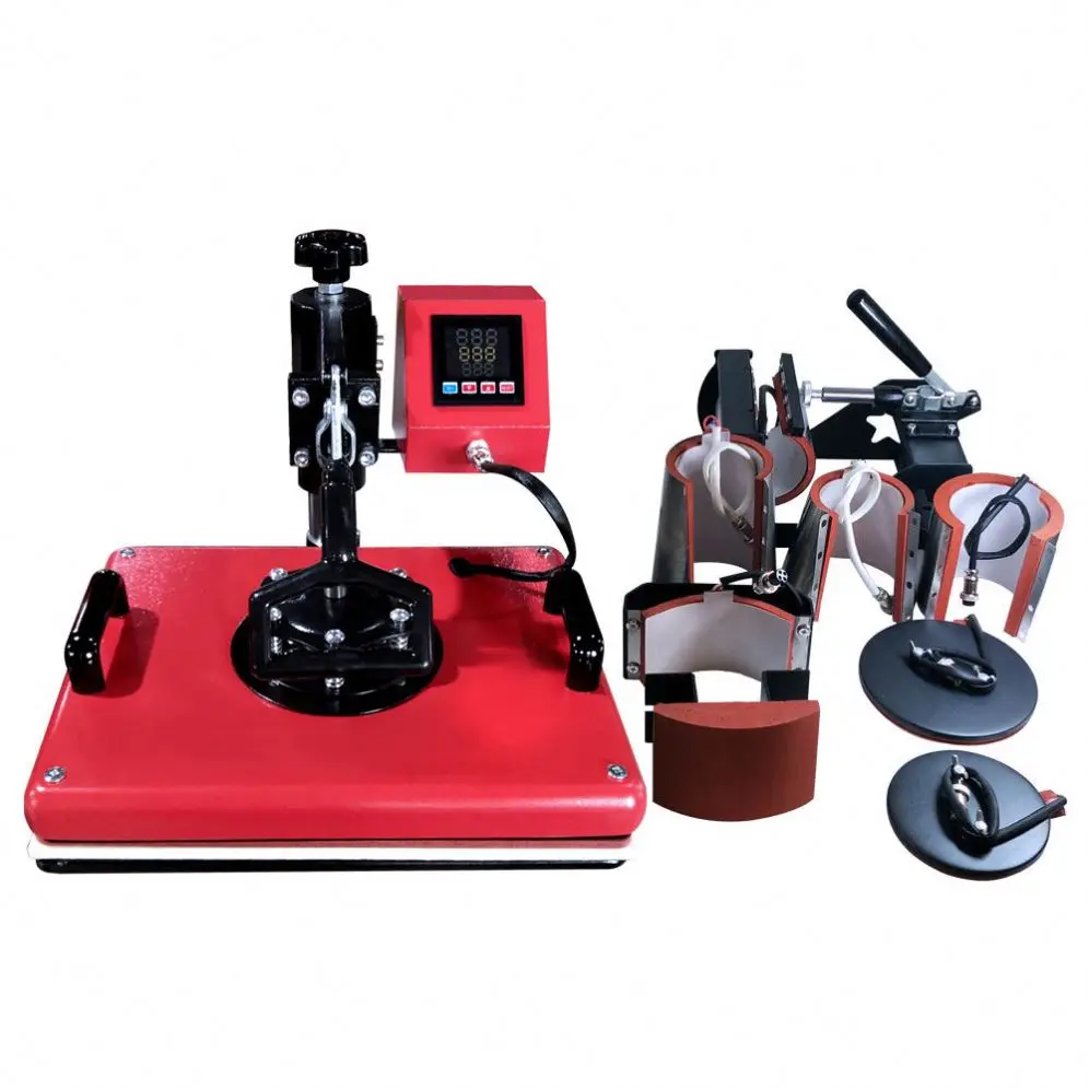 Y-008 Industrial Electric Desktop 8 in 1 Multi-function Logo Heat Press Machine for Sale
