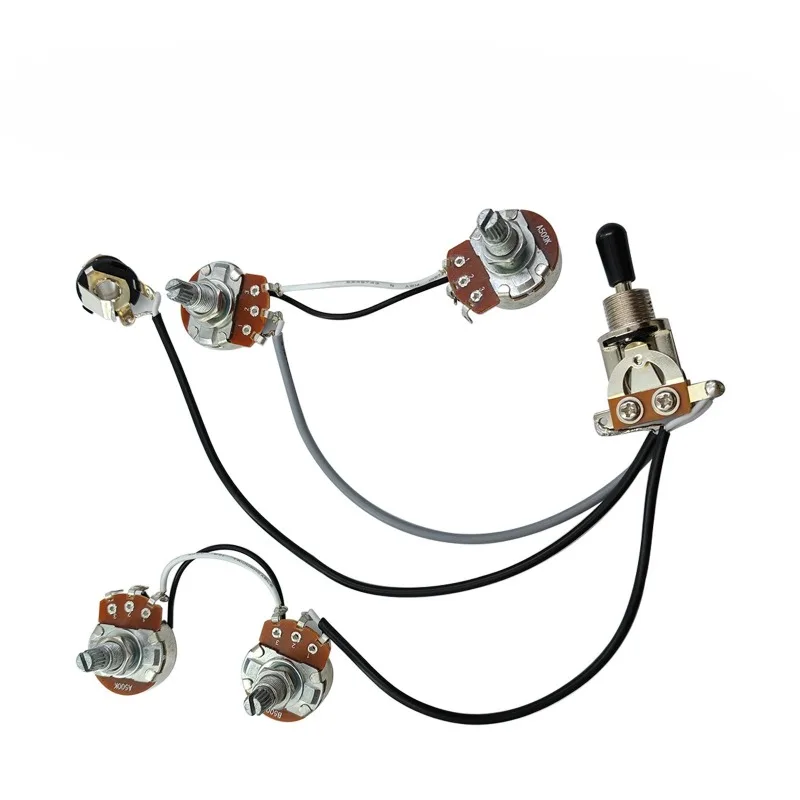 Electric Guitar SG-style Circuit Assembly Equipped with Long-stem Large Potentiometer 2V2T with Three-position