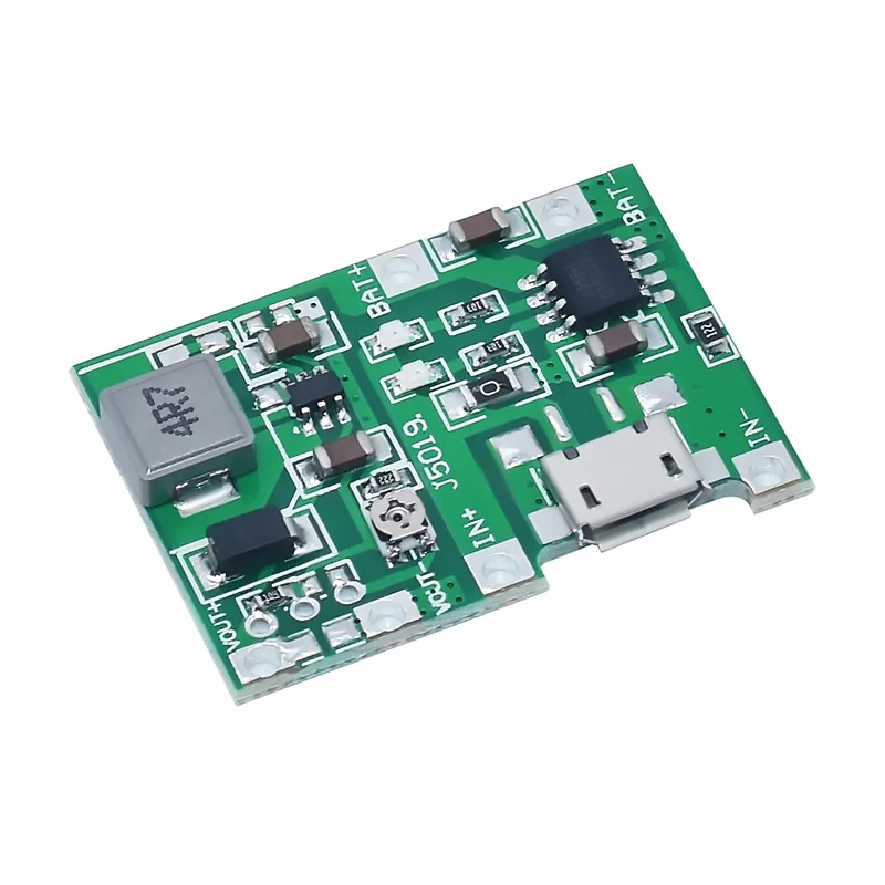 10Pcs Micro USB 5V 1A 18650 TP4056 Lithium Battery Charger Module Charging Board With Protection Dual Functions 1A Li-ion