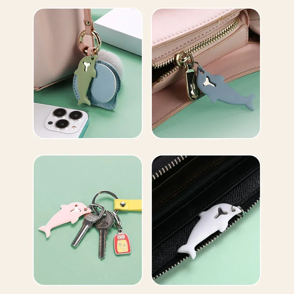 1/3Pcs Universal Anti Lost Sim Card Pin Needle Tray for iPhone Mi Samsung Dolphin Shape SD Card Remover Card Eject Tool Keyring