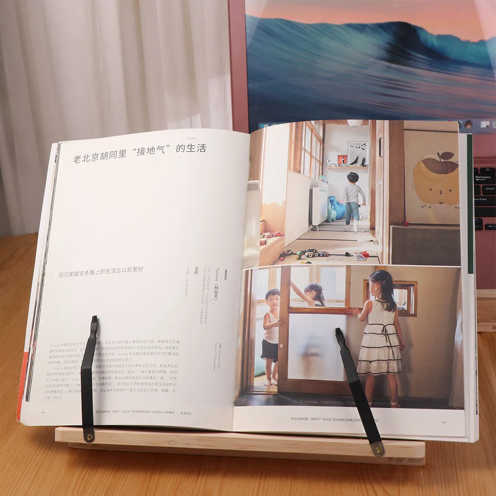 

Подставка для ноутбука Регулируемая деревянная подставка для книг Портативная практичная складная подставка для книг Прочная подставка для чтения Школьный офис