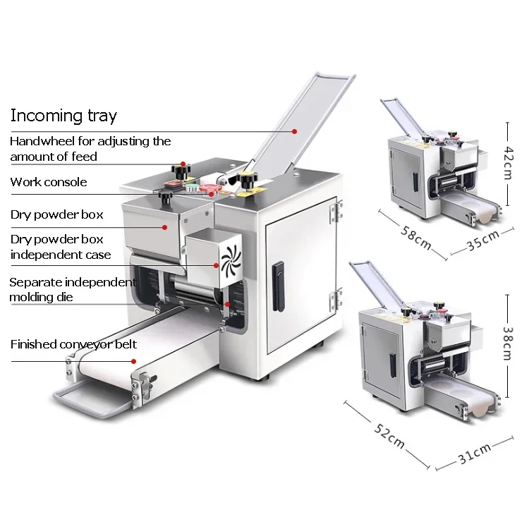 

Small dumpling skin machine Stainless steel dumpling ski packaging machine