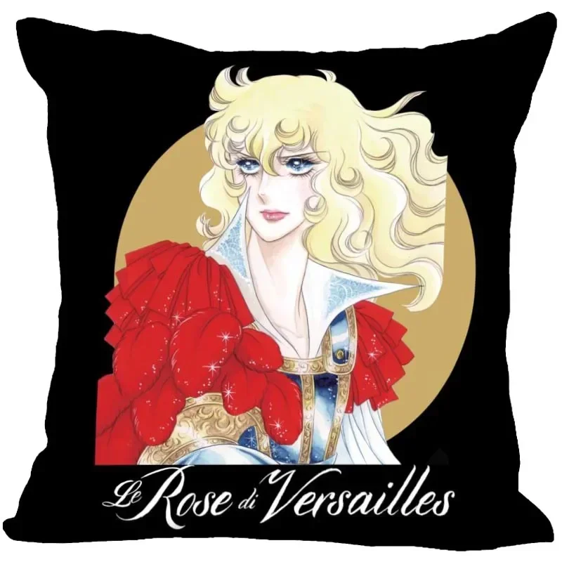 Anime The Rose Of Versailles federa per cuscini decorativi per la casa fodera per cuscini in raso con cerniera invisibile copertura 1007