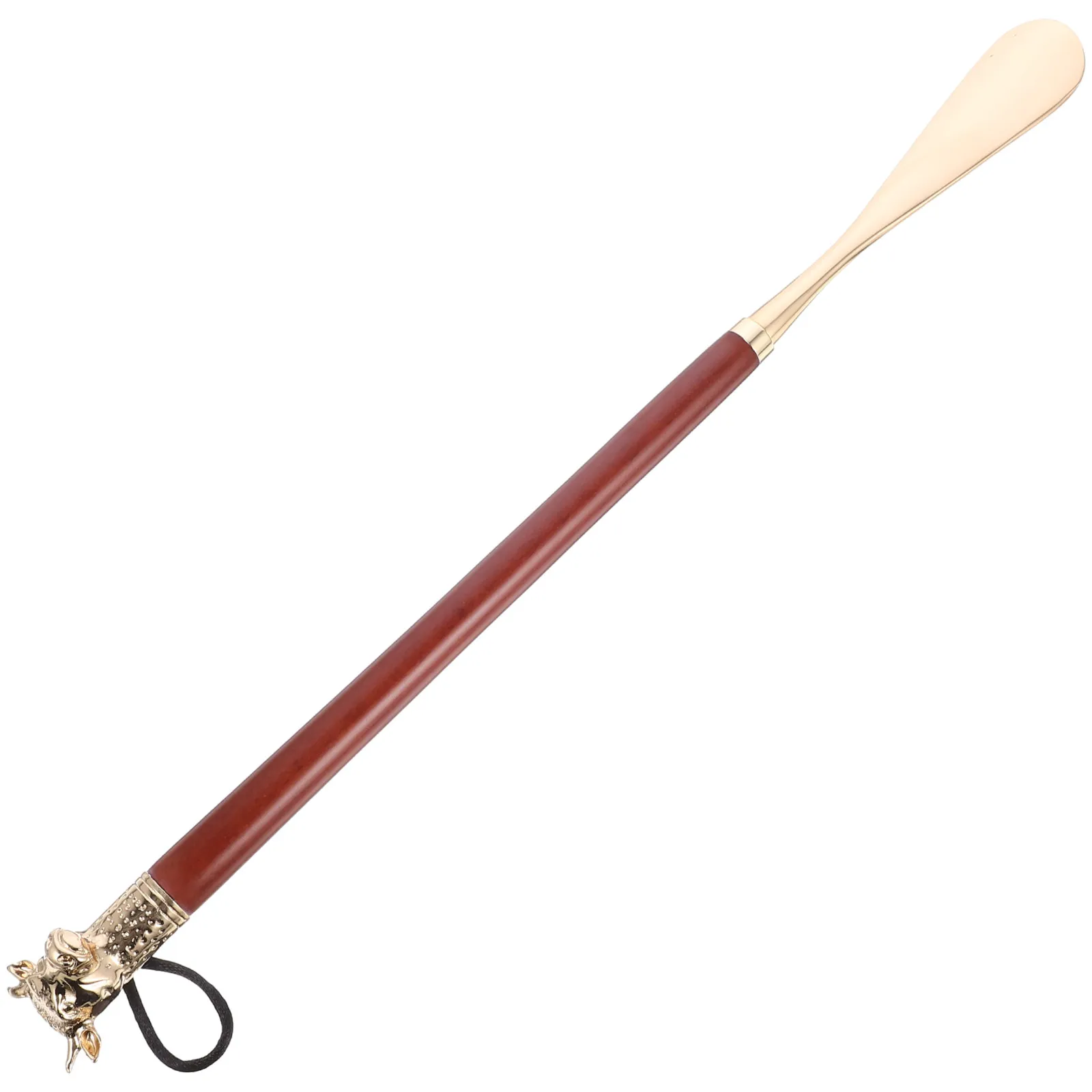 

Длинная ложка для обуви 46 см с ручкой из сплава и дерева для взрослых и пожилых людей, портативный помощник для обувания, длинная ложка для обуви