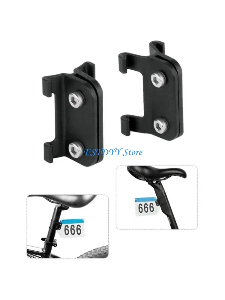 

G6DE Bike Race Number Plate Holder Cycling Number Mount Bike triathlons racings Number Plate Mount Holder racings Cards Bracket