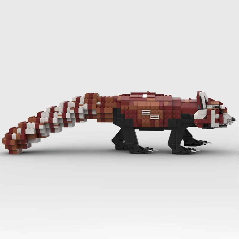 

902 шт. MOC красная панда животное милые DIY модель строительные блоки игрушки на день рождения подарок