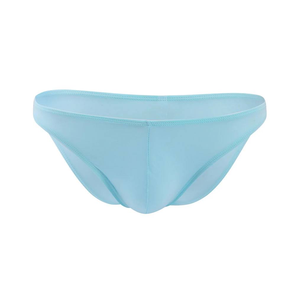 

Mens Ice Silk Translucent Breathable Bikini Bulge Contoured Pouch Briefs Panties Traceless Multi Colors Male Briefs Underpants