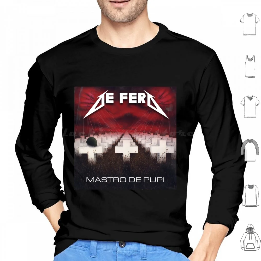 Zerocalcare-De Fero: Mastro De Pupi moletons de manga comprida Zerocalcare Mastro De Pupi Questo Mondo Non Mi Renderà Cattivo