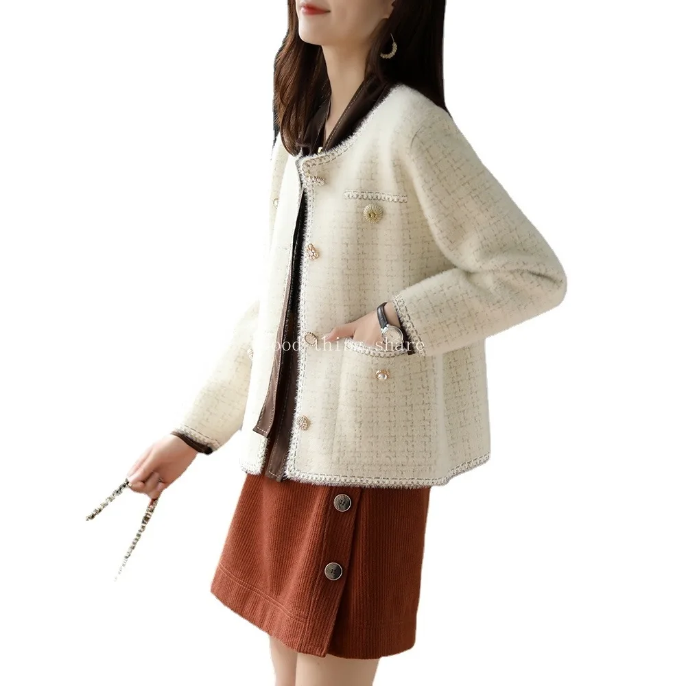 

High-End New Temperament Chanel Coat Women's Leisure Anti-Aging Fashion Tweed Short Top