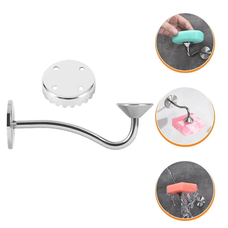 Portasapone magnetico portasapone da parete in acciaio inossidabile Dispenser per portasapone da parete per cucina da bagno