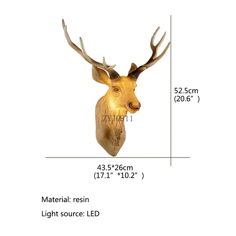 *Nordic Wall Sconce Lamps Inside Retro Animal Creative Bedside Lighting For Decor Home Living Bedroom Aisle