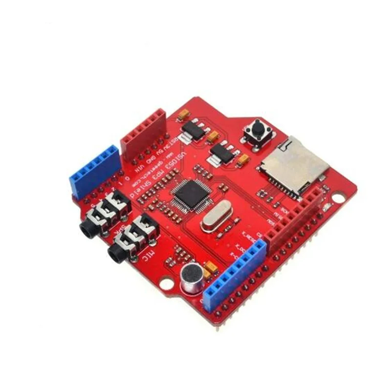 

VS1053 VS1053B Stereo Audio MP3 Player Shield Record Decode Development Board Module With TF Card Slot For Arduino UNO R3