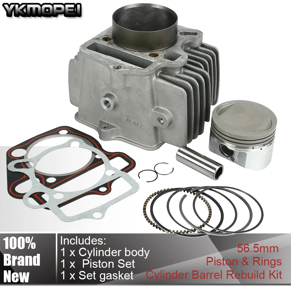 

For Lifan LF150 150cc 1P56FMJ Horizontal Engine 150 Dirt Pit Bike Parts 56.5mm Piston & Rings Cylinder Body Kit Fit