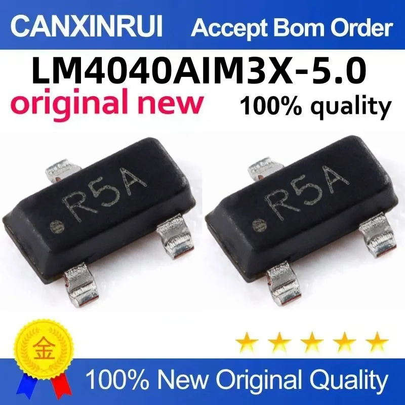 (10-300piezas)The new LM4040AIM3X-5.0 NOPB SOT23 Silk Screen R5A Spot Chip IC starts with a start