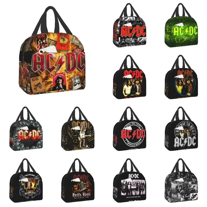 Vintage Heavy Metal Rock Insulated Lunch Bag Portable Picnic Thermal Cooler Bento Box For Women Children School Lunch Box