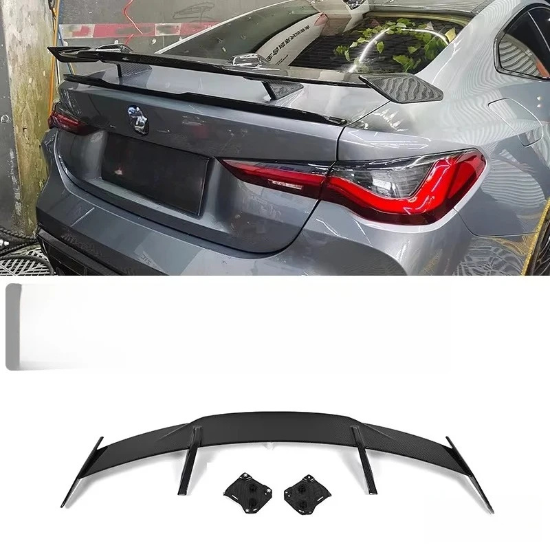 MP Style Real Carbon Fiber Rear Spoiler Bumper Lip Trunk Wing for  M3 G80 M4 G82 2021+ With  Drawings